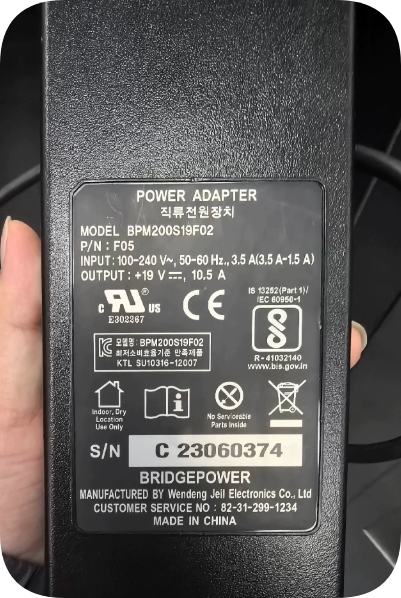 *Brand NEW* Medical Grade 200W 4-Pin Charger BPM200S19F02 for Samsung HM70 Ultrasound Power Supply